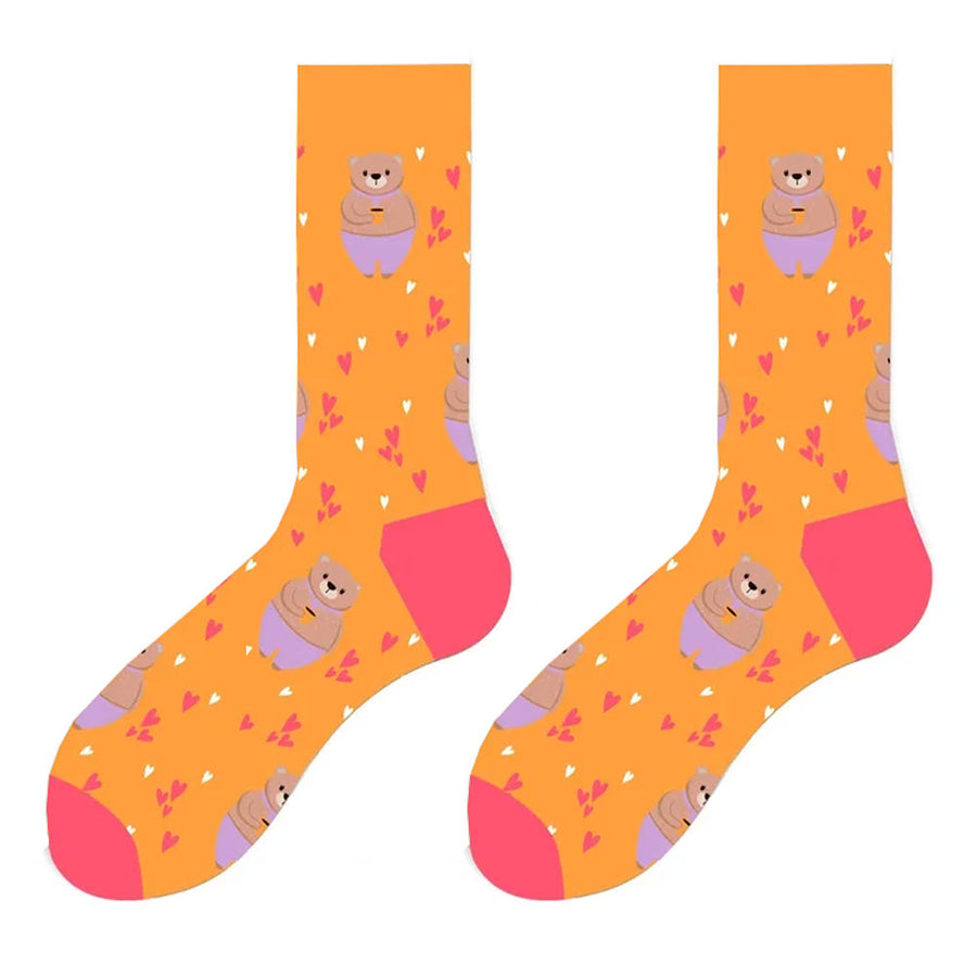 Boogzel Apparel Bears & Hearts Print Socks