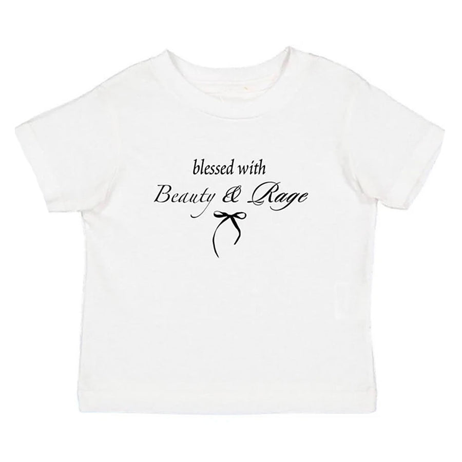 Boogzel Apparel Beauty & Rage Y2K Crop Tee