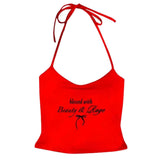 Boogzel Apparel Beauty & Rage Y2K Halter Top, view 4