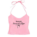 Boogzel Apparel Beauty & Rage Y2K Halter Top, view 5