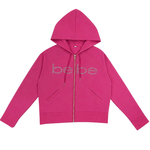 Boogzel Apparel Bebe Pink Zip Up Hoodie