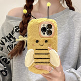 Boogzel Apparel Bee Fluffy iPhone Case, view 2