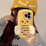 Boogzel Apparel Bee Fluffy iPhone Case, view 3
