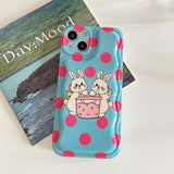 Boogzel Apparel Bestie Bunny iPhone Case, view 3