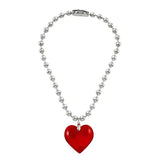 Boogzel Apparel Big Heart Pendant Necklace, view 2