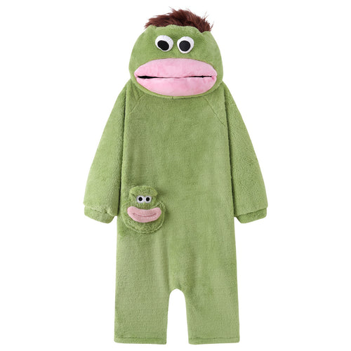 Boogzel Apparel Big Mouth Monster Fleece Onesie Pajama