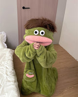 Boogzel Apparel Big Mouth Monster Fleece Onesie Pajama, view 4