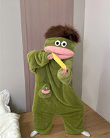 Boogzel Apparel Big Mouth Monster Fleece Onesie Pajama, view 6