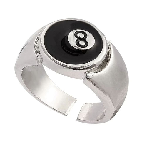 Boogzel Apparel Billiard 8 Ball Chunky Ring