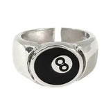 Boogzel Apparel Billiard 8 Ball Chunky Ring, view 2