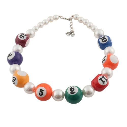 Boogzel Apparel Billiard Balls Necklace