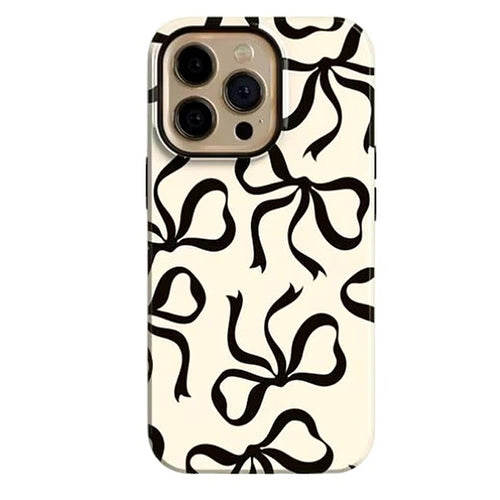 Boogzel Apparel Black Bows iPhone Case