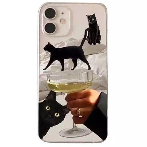 Boogzel Apparel Black Cats iPhone Case