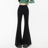 Boogzel Apparel Black Flared Trousers, view 3