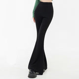 Boogzel Apparel Black Flared Trousers, view 4