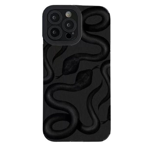 Boogzel Apparel Black Snake iPhone Case