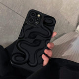 Boogzel Apparel Black Snake iPhone Case, view 3