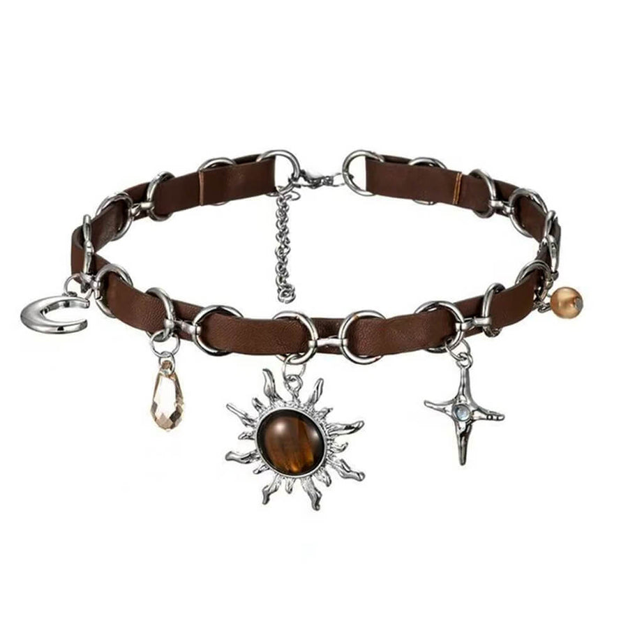 Boogzel Apparel Black Star Charm Choker