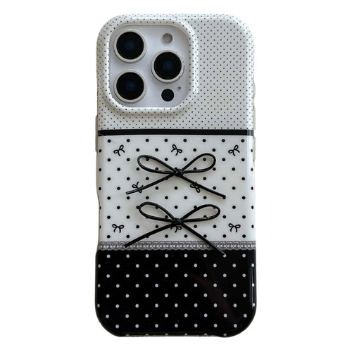 Boogzel Apparel Black & White Coquette iPhone Case