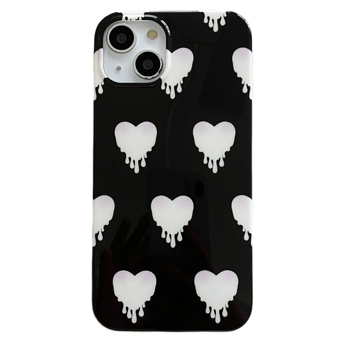 Boogzel Apparel Black & White Heart iPhone Case