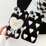 Boogzel Apparel Black & White Heart iPhone Case, view 4