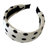 Boogzel Apparel Black & White Polka Dot Headband, view 2