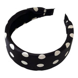 Boogzel Apparel Black & White Polka Dot Headband, view 3