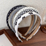 Boogzel Apparel Black & White Preppy Style Headband, view 3