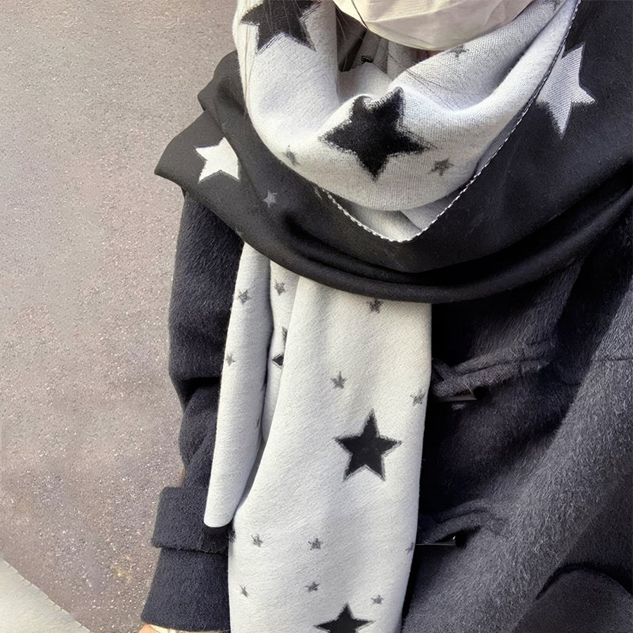 Boogzel Apparel Black & White Star Scarf