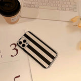 Boogzel Apparel Black & White Striped iPhone Case, view 5