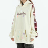 Boogzel Apparel Blokette Aesthetic Floral Embroidery Hoodie, view 5