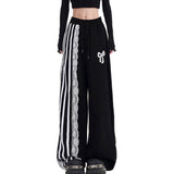 Boogzel Apparel Blokette Aesthetic Striped Pants, view 2