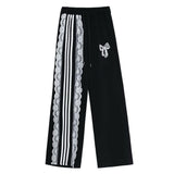 Boogzel Apparel Blokette Aesthetic Striped Pants, view 4