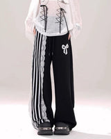 Boogzel Apparel Blokette Aesthetic Striped Pants, view 5