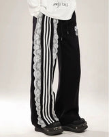 Boogzel Apparel Blokette Aesthetic Striped Pants, view 6