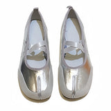 Boogzel Apparel Blokette Cross Strap Ballet Flats, view 2
