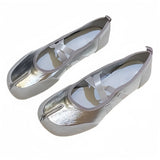 Boogzel Apparel Blokette Cross Strap Ballet Flats, view 3