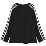 Boogzel Apparel Blokette Side Stripe Lace Long Sleeve, view 2