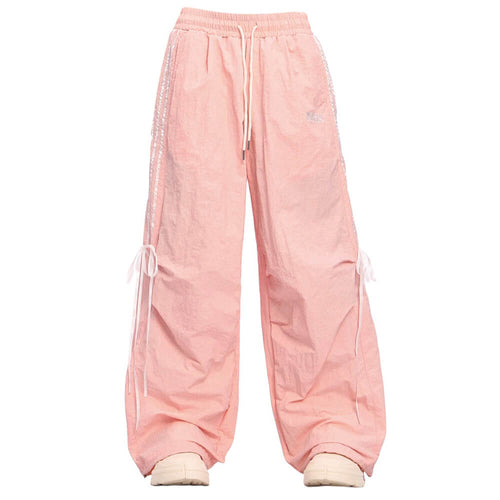 Boogzel Apparel Blokette Side Stripe Wide-Leg Trousers