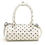 Boogzel Apparel Blokette Style Polka Dot Barrel Bag, view 2