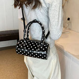 Boogzel Apparel Blokette Style Polka Dot Barrel Bag, view 6
