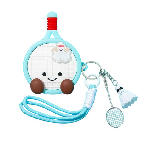 Boogzel Apparel Blue Badminton Racket AirPods Case