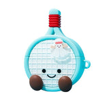 Boogzel Apparel Blue Badminton Racket AirPods Case, view 2