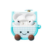 Boogzel Apparel Blue Badminton Racket AirPods Case, view 3