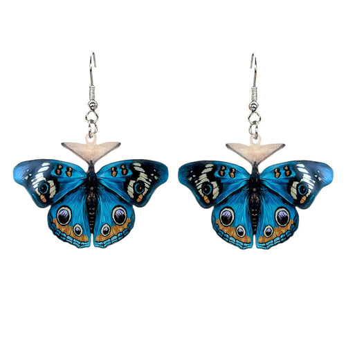 Boogzel Apparel Blue Butterfly Earrings