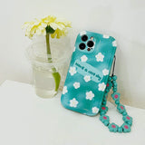 Boogzel Apparel Blue Floral Chain iPhone Case, view 3