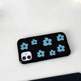 Boogzel Apparel Blue Flower iPhone Case, view 5