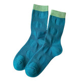 Boogzel Apparel Blue & Green Patterned Socks, view 4