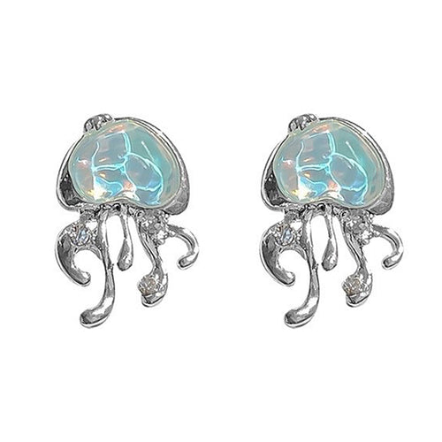 Boogzel Apparel Blue Jellyfish Earrings