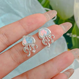 Boogzel Apparel Blue Jellyfish Earrings, view 2